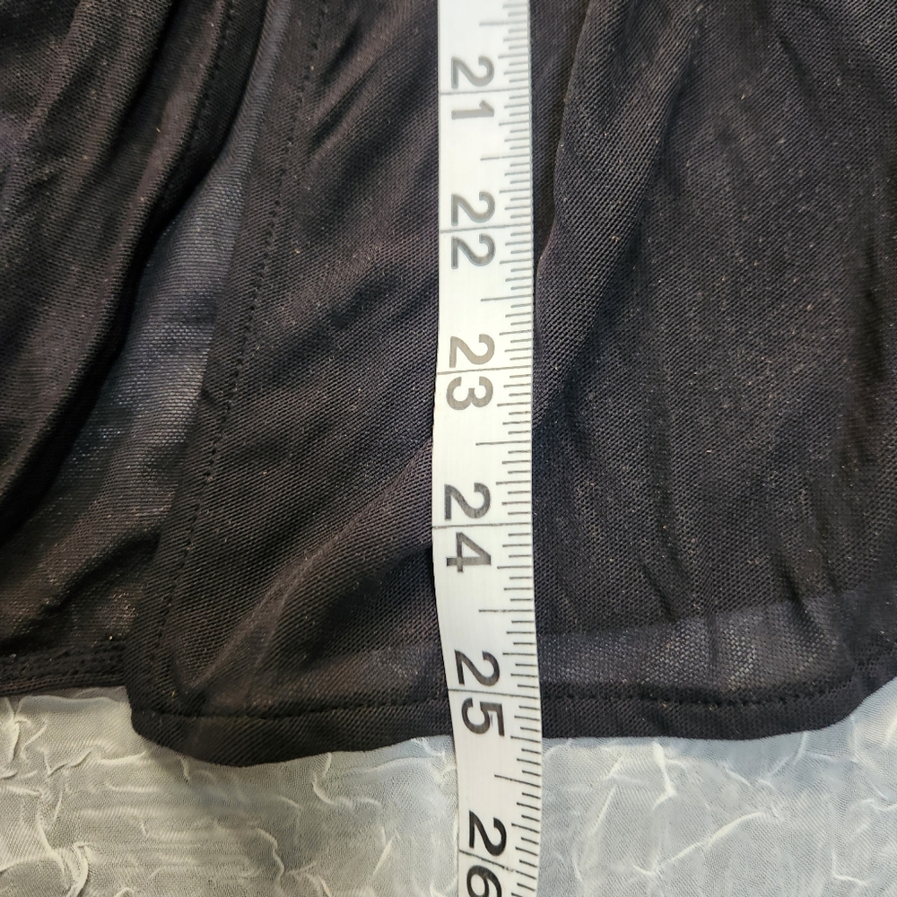 Y2k Victoria's Secret L Black Sheer Lace Mini Dress Nightgown - Picture 9 of 9